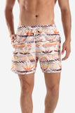 Side Pockets Self Patterned Shorts (1270) - White Rabbit