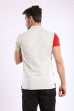 Tri-Toned Short Sleeves Polo Shirt - White Rabbit