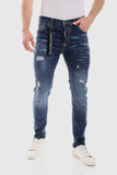 Slim Fit Ripped Casual Jeans (1110) - White Rabbit
