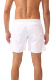 Side Pockets Plain Swim Shorts - White Rabbit