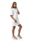 Short Sleeves Comfy Slip On Night-Gown - Kady