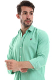 Front Textured Men Shirt (2050) - White Rabbit