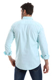 Front Textured Men Shirt (2050) - White Rabbit