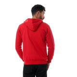 Middle Zipper Solid Casual Hoodie (216) - White Rabbit