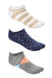 Cotton Ankle Socks With Argyle Pattern - White Rabbit