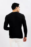 Knitted Pullover Round Neck (1304) - White Rabbit