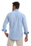 Front Textured Men Shirt (2050) - White Rabbit