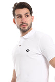 Double Buttoned Short Sleeves Polo Shirt - White Rabbit