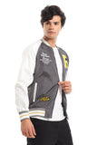 Casual Bomber Jacket With Neck (1416) - White Rabbit