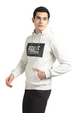 Printed Patch Full Sleeves Hoodie (112) - White Rabbit