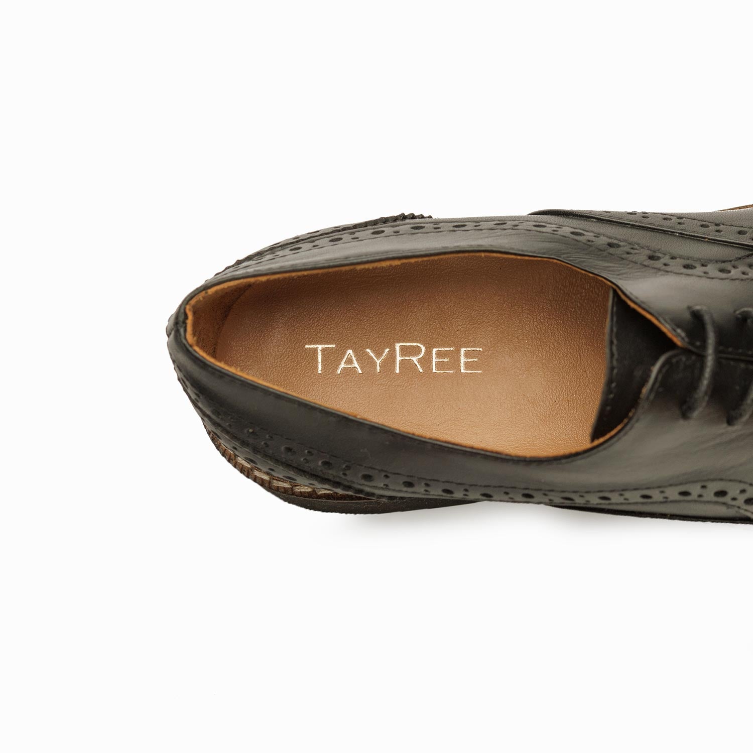 Women Oxford Black Shoes - Tayree