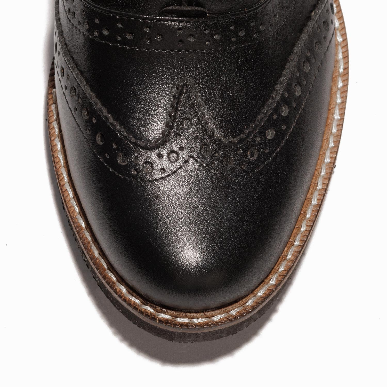 Women Oxford Black Shoes - Tayree