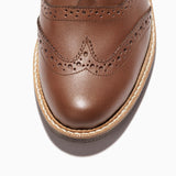 Women Oxford Brown Shoes - Tayree
