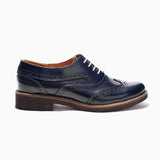 Women Oxford Navy Shoes - Tayree