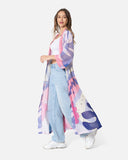 Coral Bubble Gum - Chiffon Kimono - The Makeovr