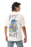 Off Beats Printed Cotton T-Shirt - White Rabbit