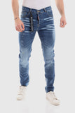 Front Scratch Wah Out Casual Jeans (1111) - White Rabbit