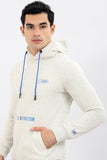 Fleeced Hoodie With Kangroo Pocket (128) - White Rabbit