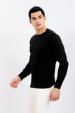 Knitted Pullover Round Neck (1304) - White Rabbit