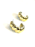 Oversized Gold  Earrings - Trio Earrings