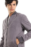 Zipped Suede Jacket With Zipped Side Pockets (1429) - White Rabbit