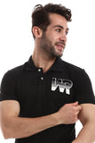 Side Stitched Patch Cotton Polo Shirt - White Rabbit