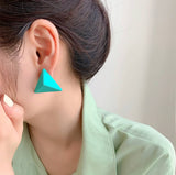 Pyramidal Shape Earring - Fluffy
