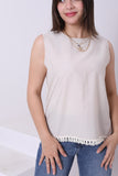 Linen Sleeveless Top (3833) - Just4Women