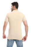 Plain Comfy Buff Polo Shirt - White Rabbit