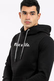 Stitched "What A Life" Hoodie (308) - White Rabbit