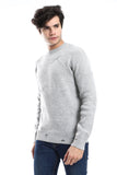 Knitted Pullover With Ribbed Hem (1647) - White Rabbit