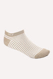Bi-Tone Striped Ankle Socks (5027) - White Rabbit