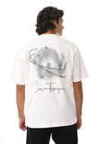 Men Oversized Printed Cotton T-Shirt - White Rabbit