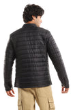 Quilted Band Neck Waterproof Jacket (1406) - White Rabbit