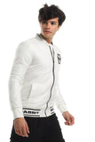 Waterproof With Mandarin Jacket (1408) - White Rabbit