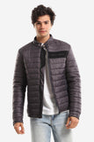 Quilted Band Neck Waterproof Jacket (1406) - White Rabbit