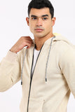 Self Pique Zipped Coziness Sweatshirt (503) - White Rabbit