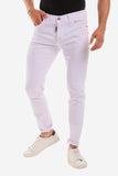 Pockets Plain Slim Fit Jeans Pants (1100) - White Rabbit