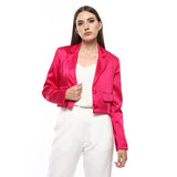 Cropped Satin Jaket (2880) - Mr Joe