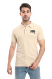 Plain Comfy Buff Polo Shirt - White Rabbit