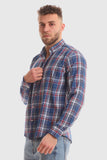 Plaids Casual Long Sleeves Shirt (1028) - White Rabbit