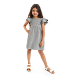 Zigzag Patterned Girls Dress (G130) - Kady