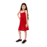 Girls Spaghetti Sleeves Summer Dress  - Kady