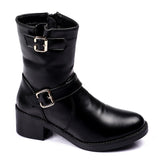 Leather Ankle Boot (1235) - XO Style