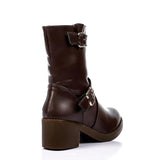 Leather Ankle Boot (1235) - XO Style