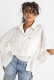 Cutout Poplin Shirt - Add On