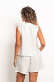 Twisted Vest Linen Set - Leocansa