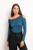 Long Sleeves Shoulder Cutout Top - Mitcha Label