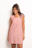 Striped Casual Short Dress - Viva