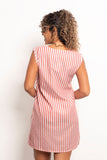 Striped Casual Short Dress - Viva